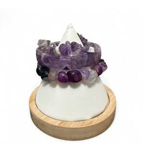 HANDMADE AMETHYST BRACELET SET